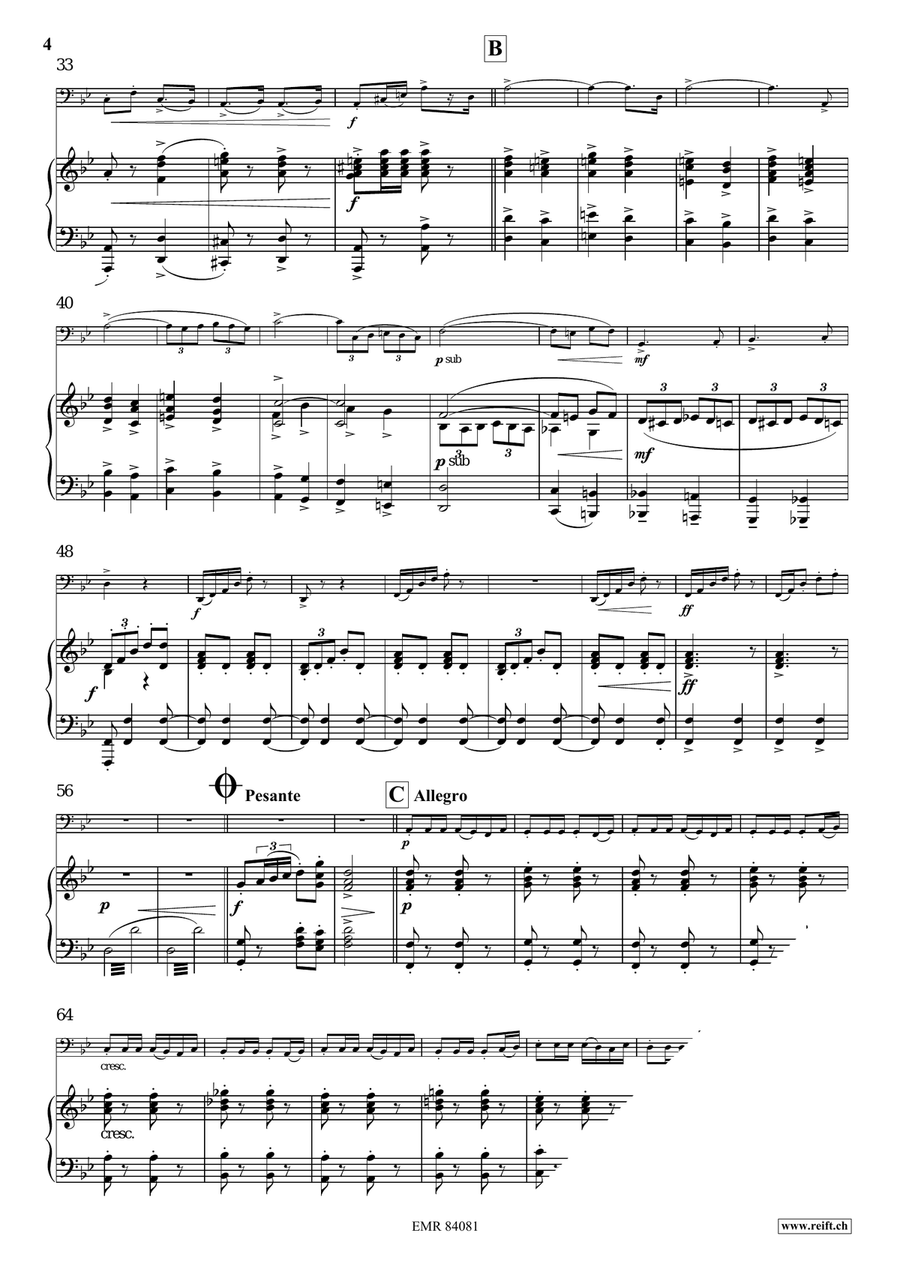 March No. 2 March No. 2 Bass Trombone scores gallery preview page 5