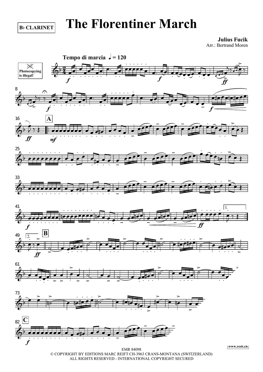 The Florentiner March The Florentiner March Clarinet Solo scores gallery preview page 3