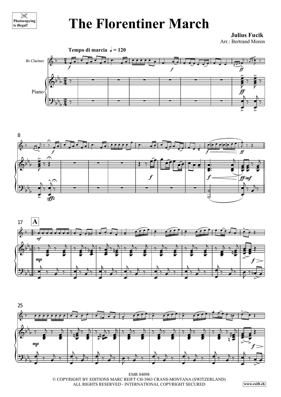 The Florentiner March The Florentiner March Clarinet Solo scores gallery preview page 4
