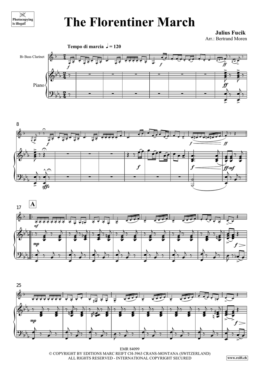 The Florentiner March The Florentiner March Bass Clarinet scores gallery preview page 4