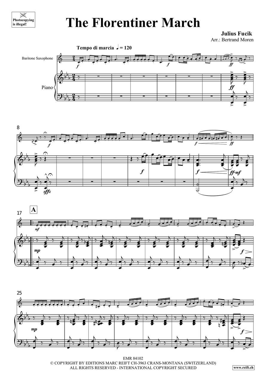 The Florentiner March The Florentiner March Baritone Saxophone scores gallery preview page 4