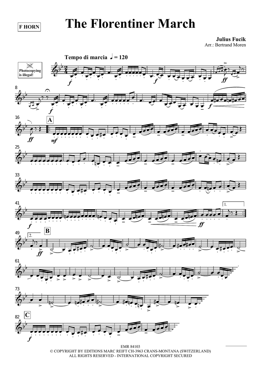 The Florentiner March The Florentiner March Horn scores gallery preview page 3