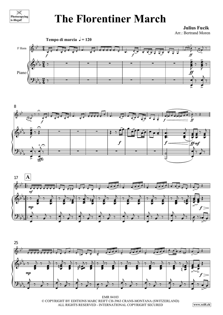The Florentiner March The Florentiner March Horn scores gallery preview page 4
