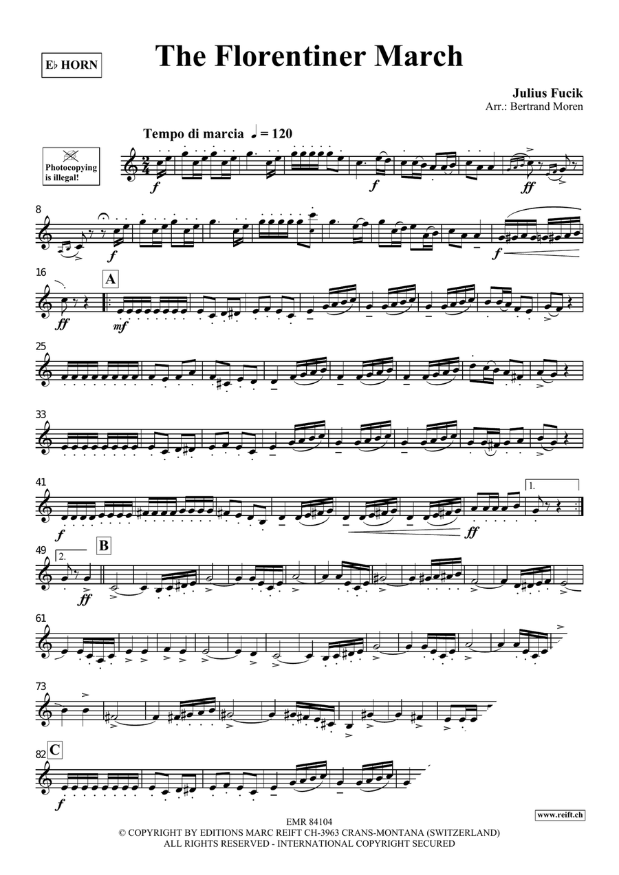 The Florentiner March The Florentiner March Horn scores gallery preview page 3