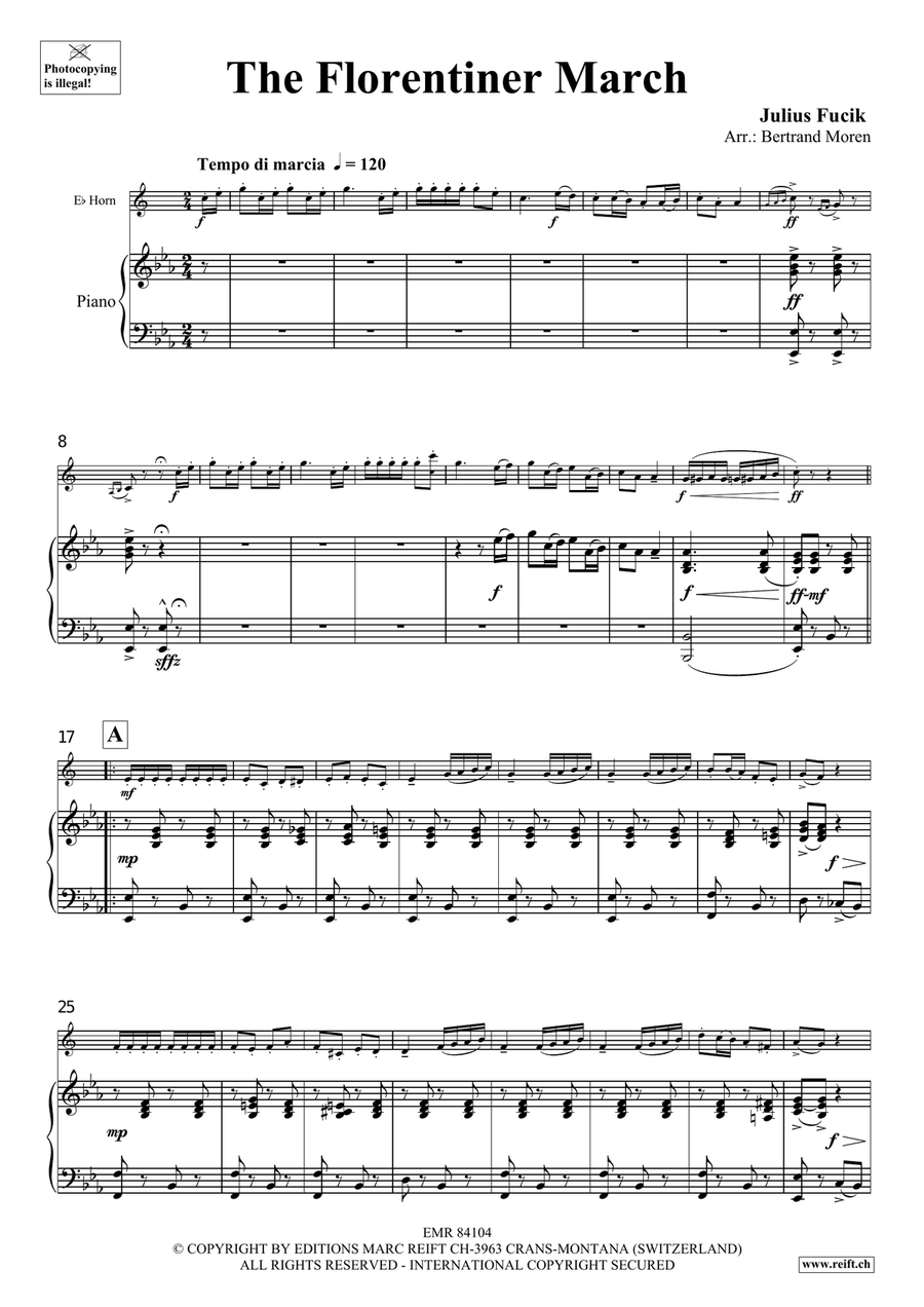 The Florentiner March The Florentiner March Horn scores gallery preview page 4