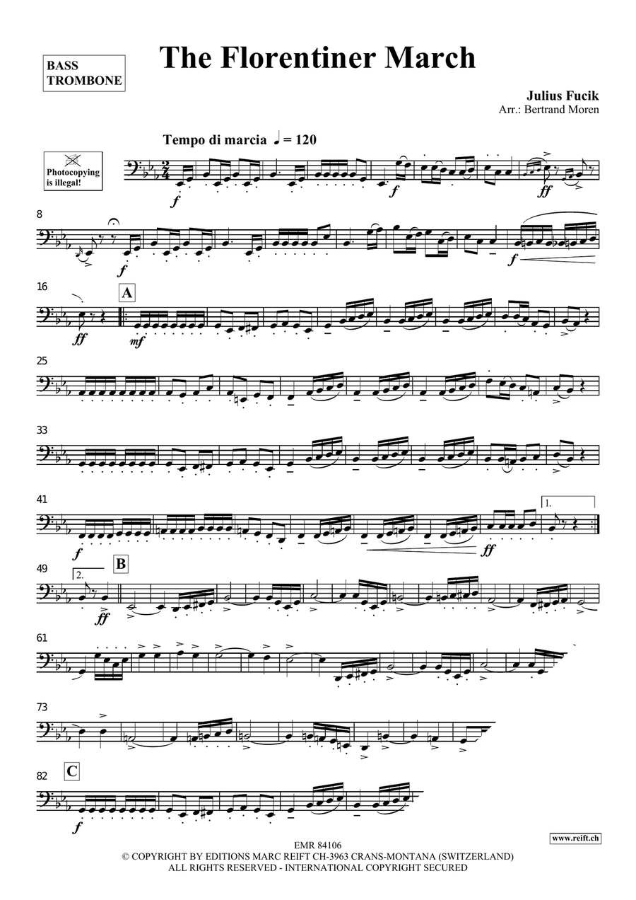 The Florentiner March The Florentiner March Bass Trombone scores gallery preview page 3
