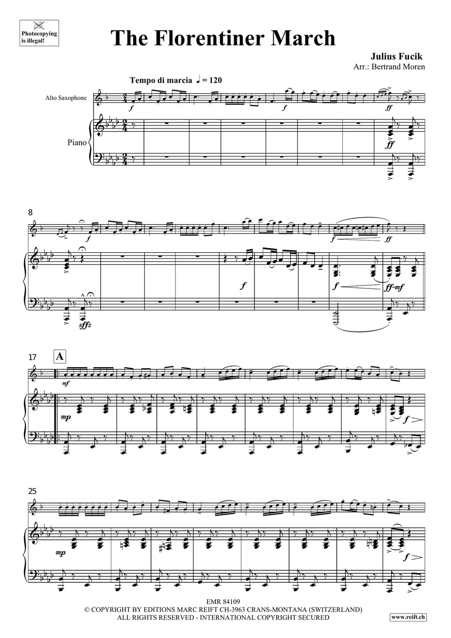 The Florentiner March The Florentiner March Alto Saxophone scores gallery preview page 4