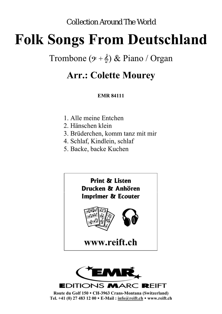 Folk Songs From Deutschland Organ scores gallery preview page 2