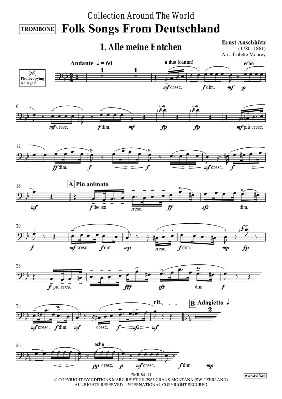 Folk Songs From Deutschland Organ scores gallery preview page 3