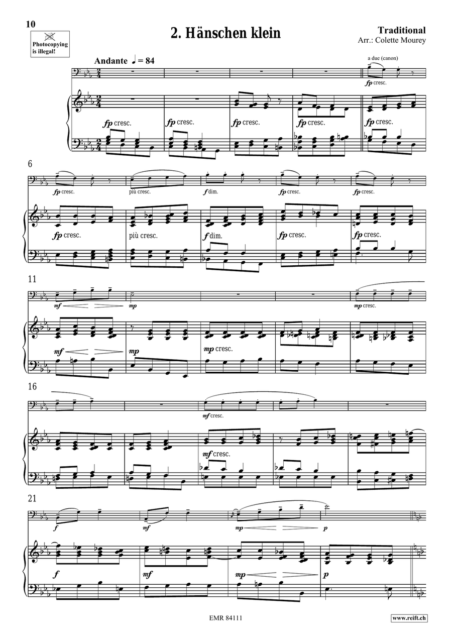 Folk Songs From Deutschland Organ scores gallery preview page 6