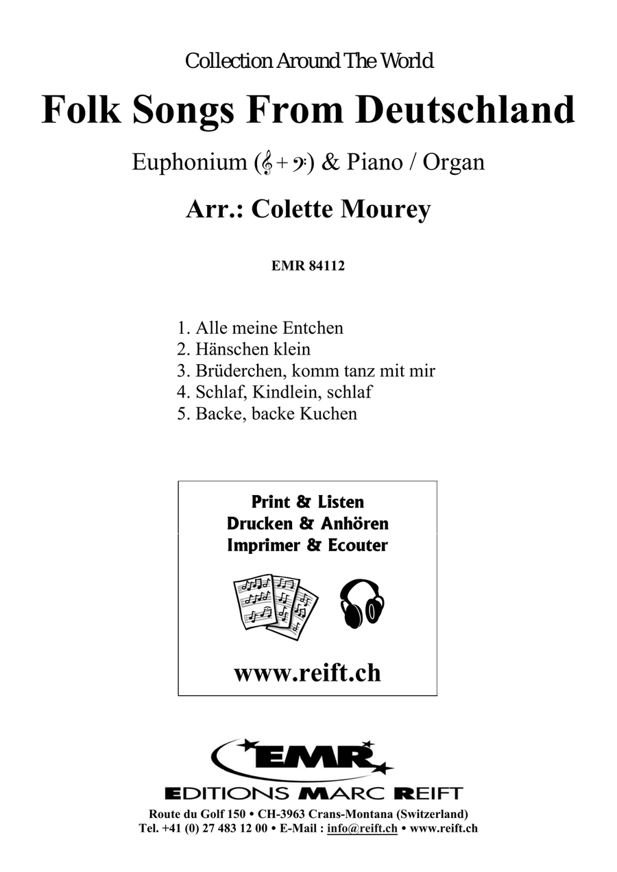 Folk Songs From Deutschland Euphonium scores gallery preview page 2