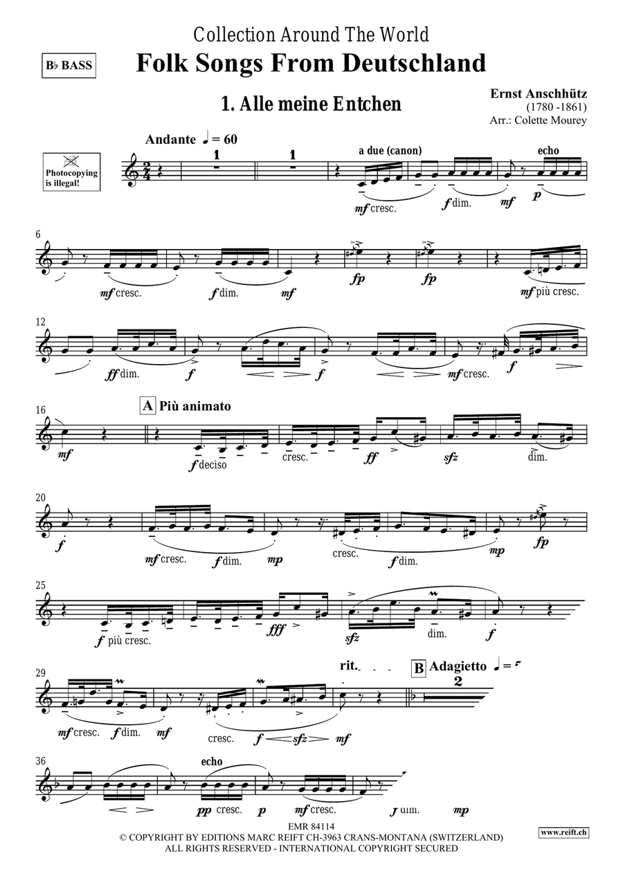 Folk Songs From Deutschland Organ scores gallery preview page 3