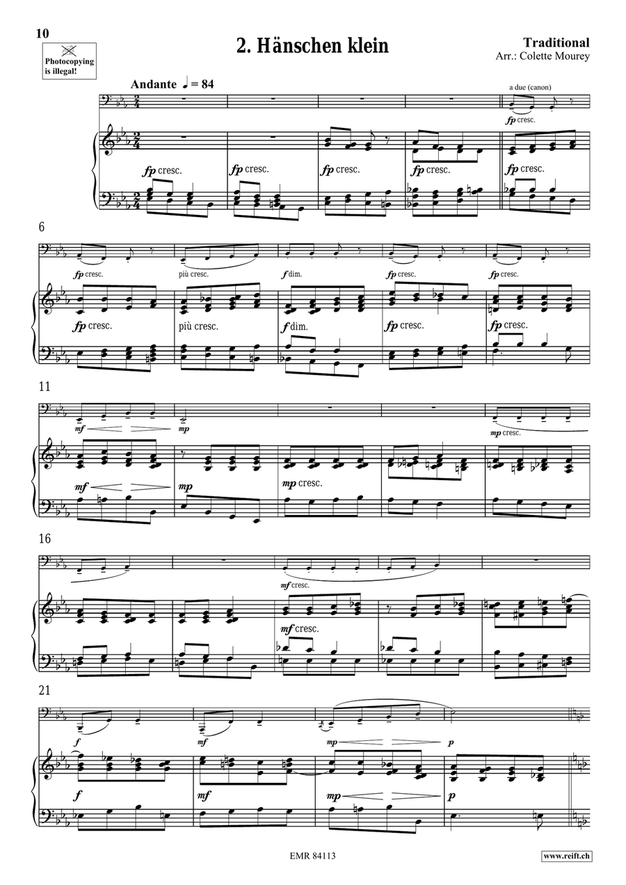 Folk Songs From Deutschland Tuba scores gallery preview page 6