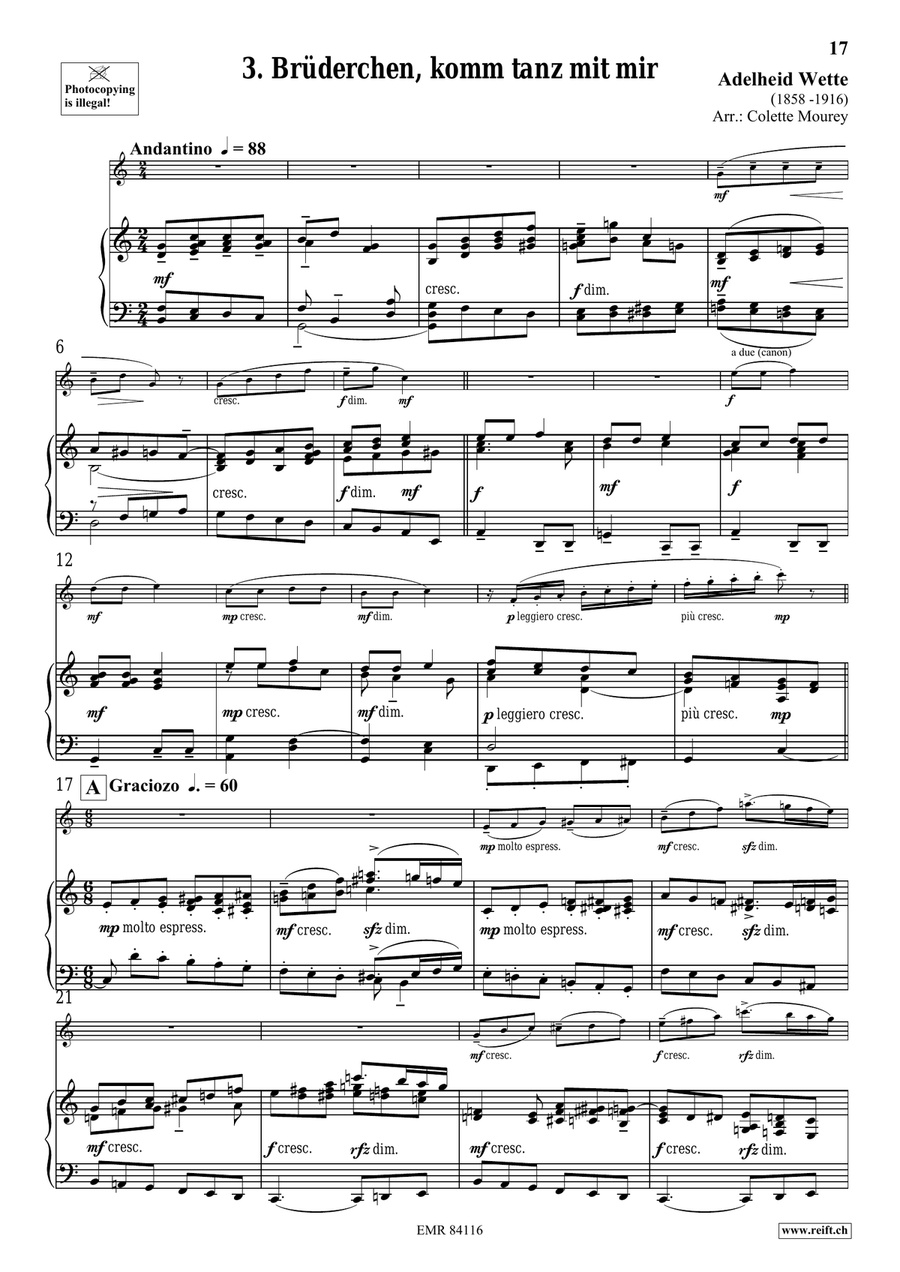 Folk Songs From Deutschland Flute Solo scores gallery preview page 8