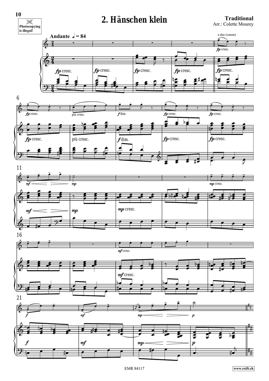 Folk Songs From Deutschland Violin Solo scores gallery preview page 6