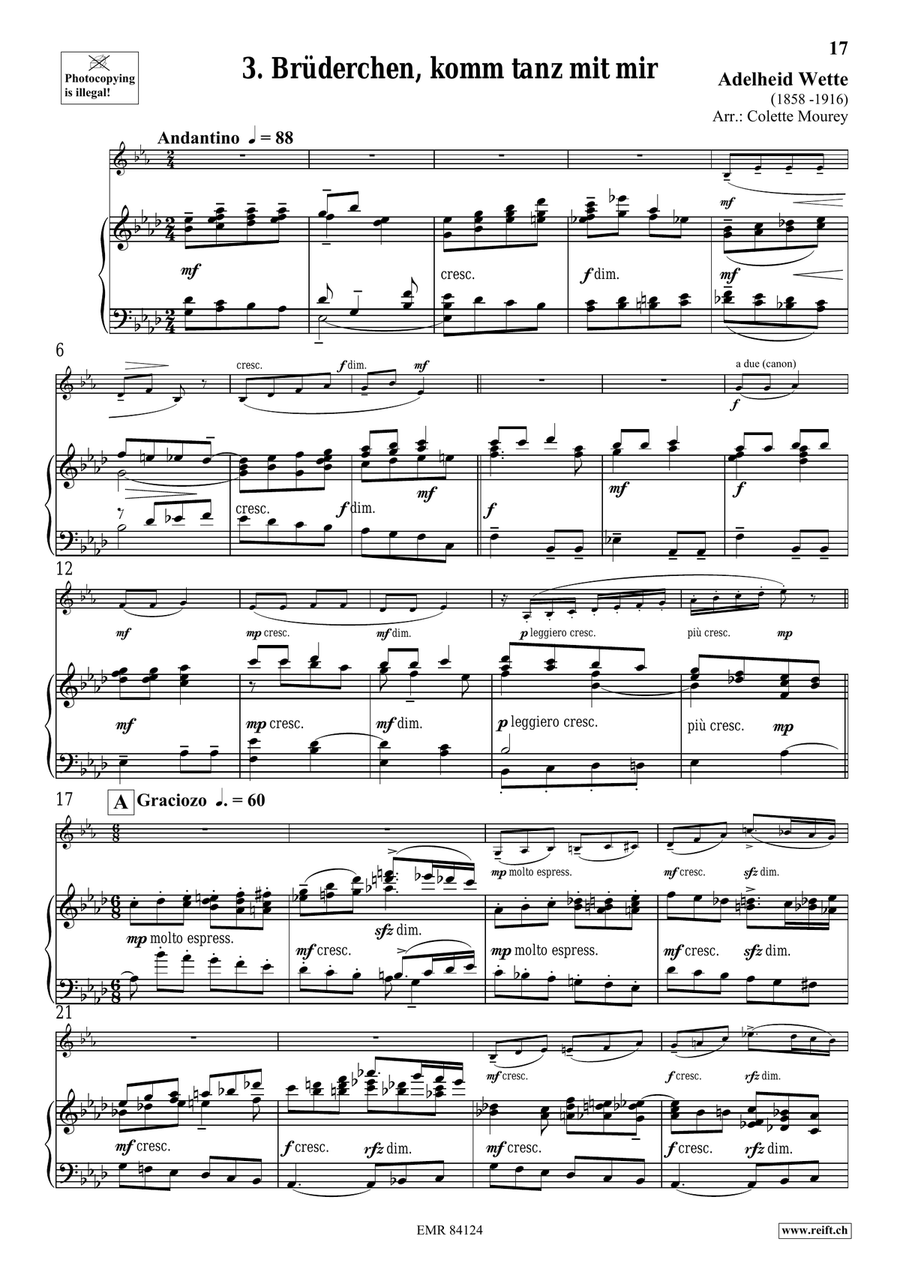 Folk Songs From Deutschland Horn scores gallery preview page 8