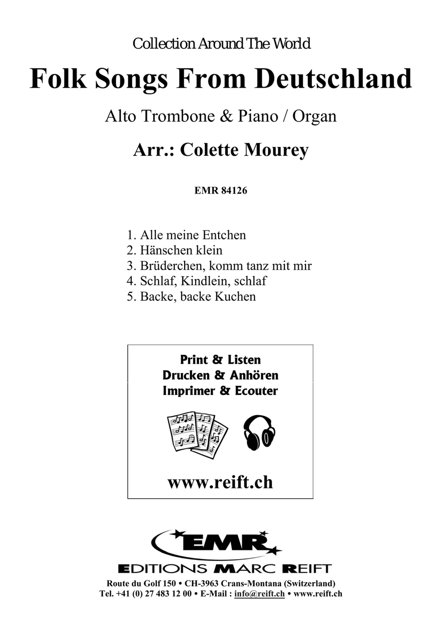 Folk Songs From Deutschland Organ scores gallery preview page 2