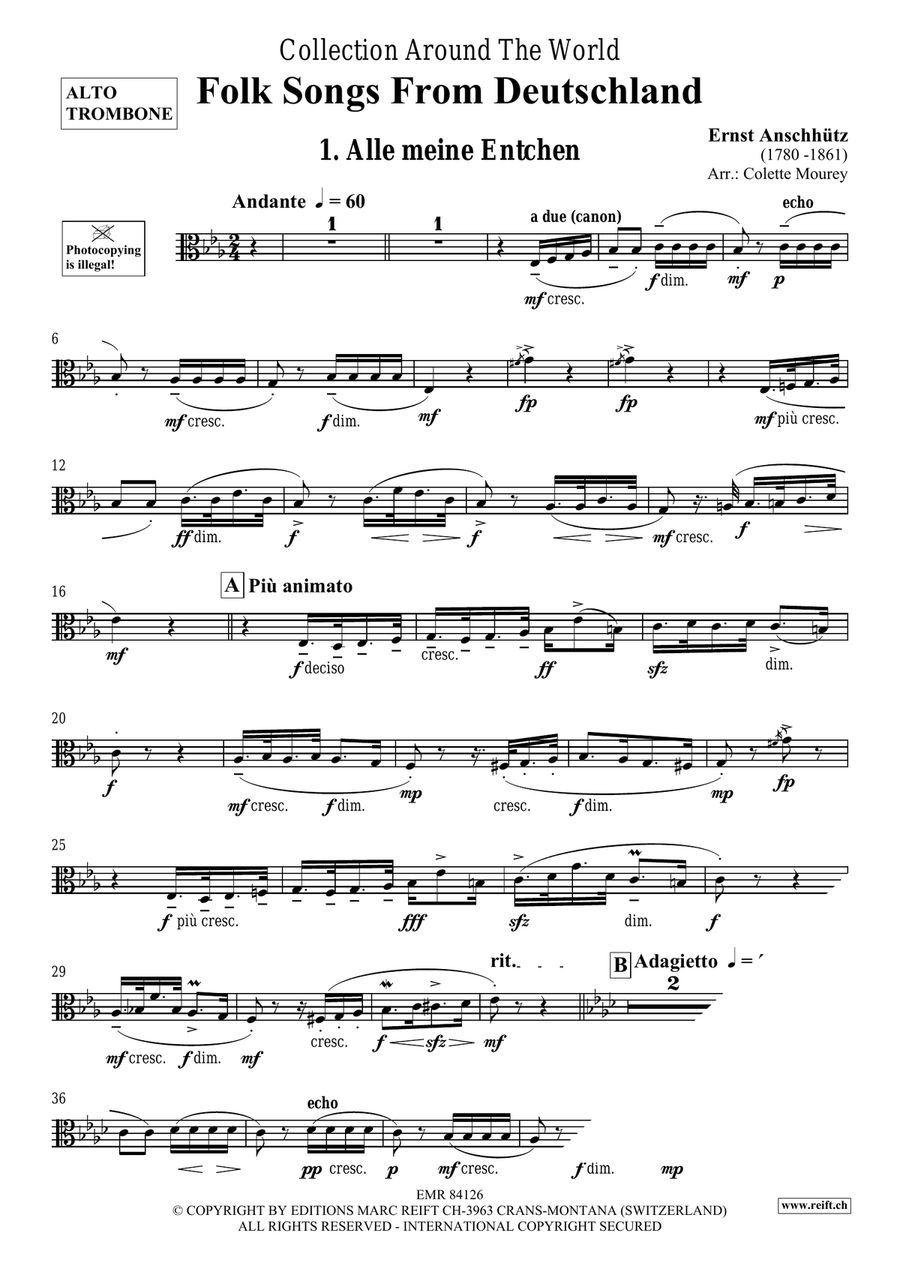 Folk Songs From Deutschland Organ scores gallery preview page 3