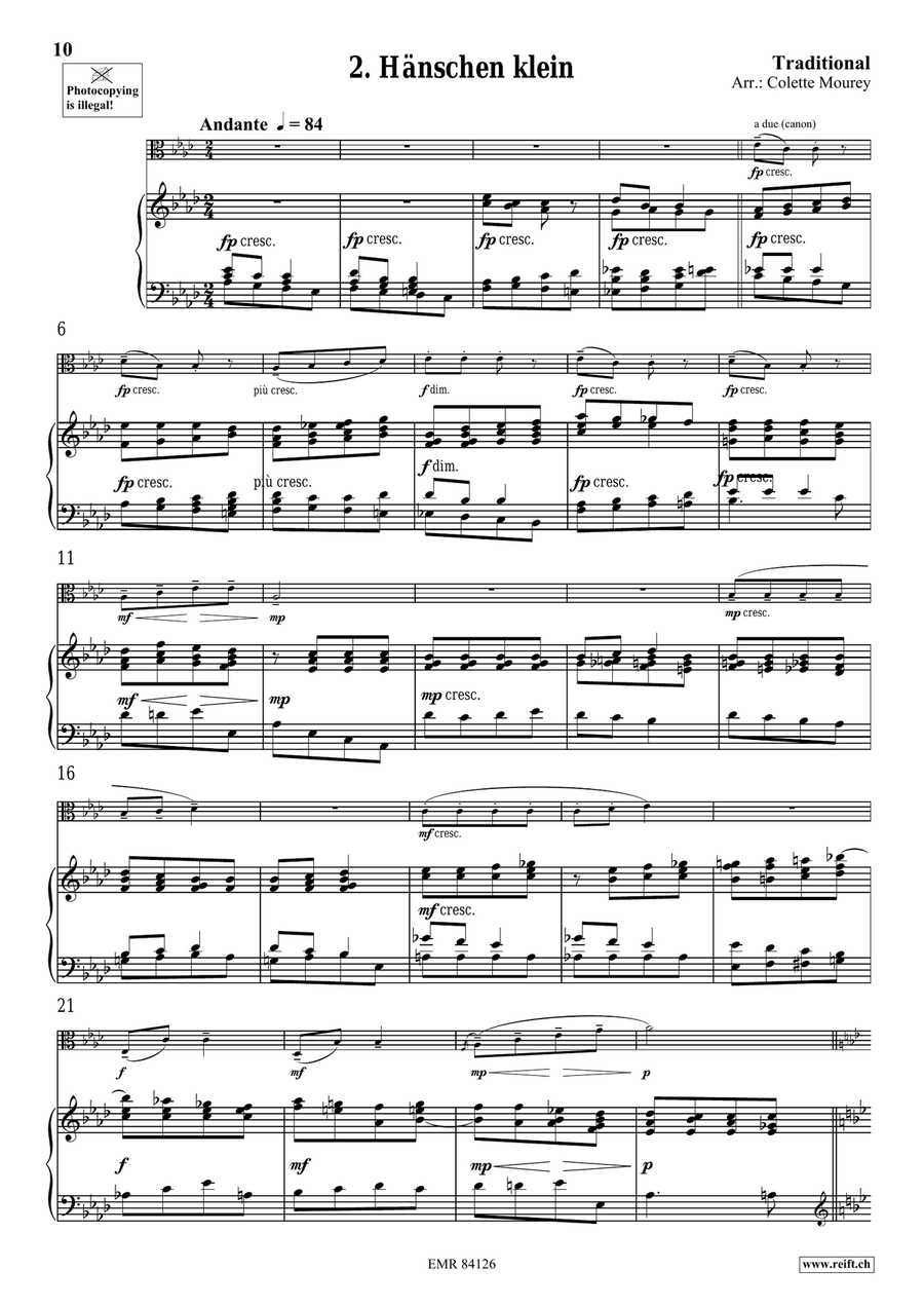 Folk Songs From Deutschland Organ scores gallery preview page 6