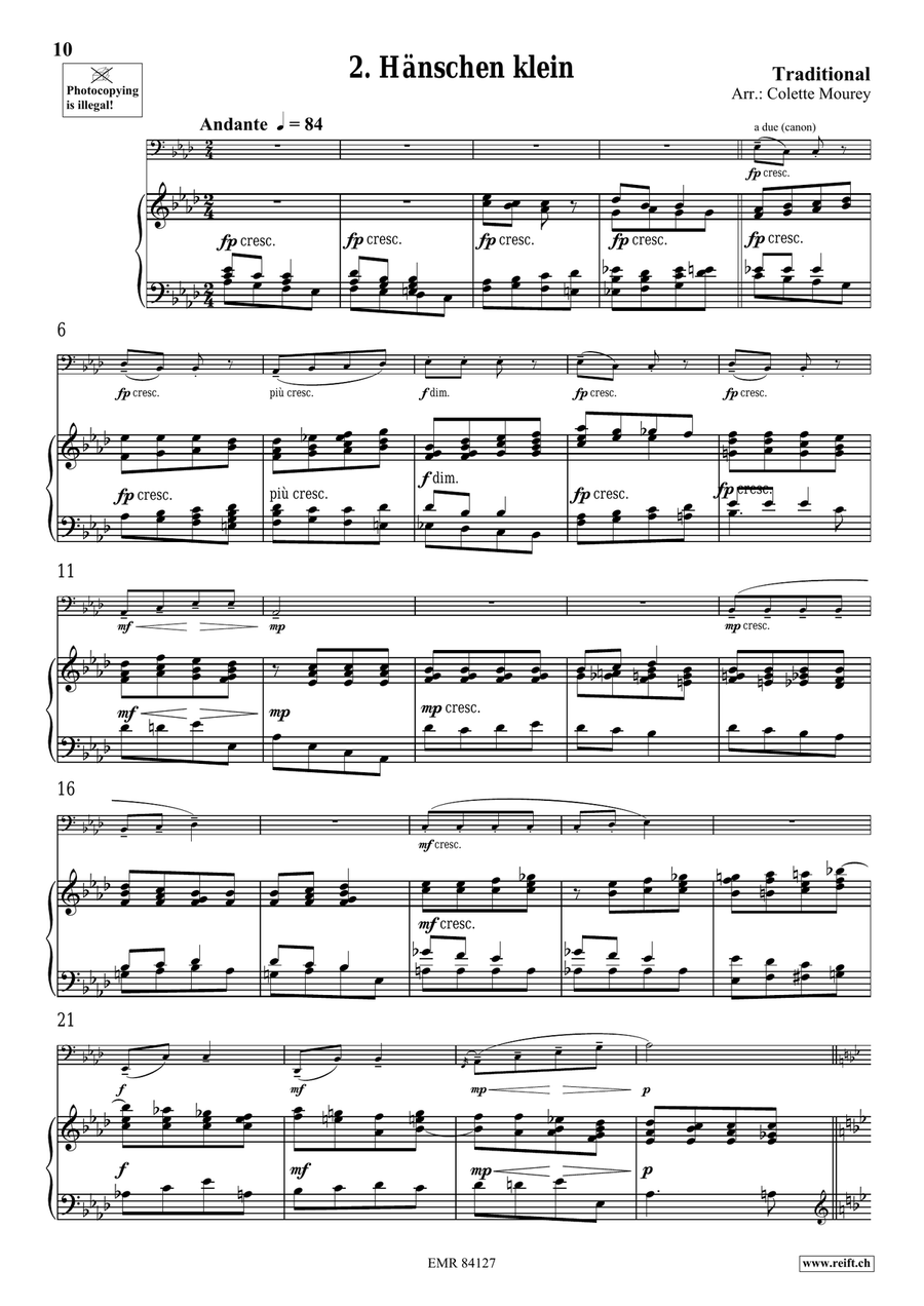 Folk Songs From Deutschland Trombone scores gallery preview page 6