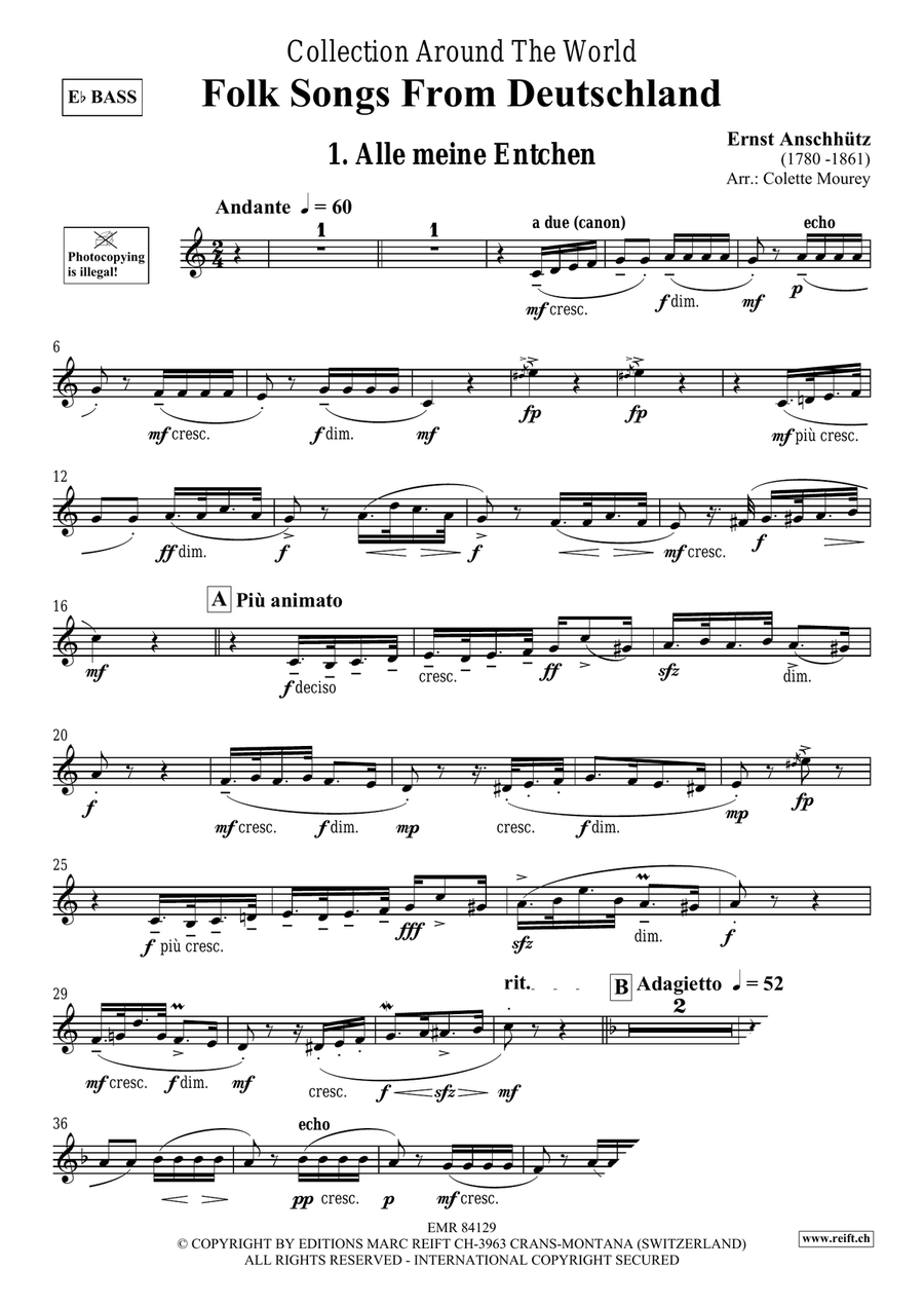 Folk Songs From Deutschland Organ scores gallery preview page 3