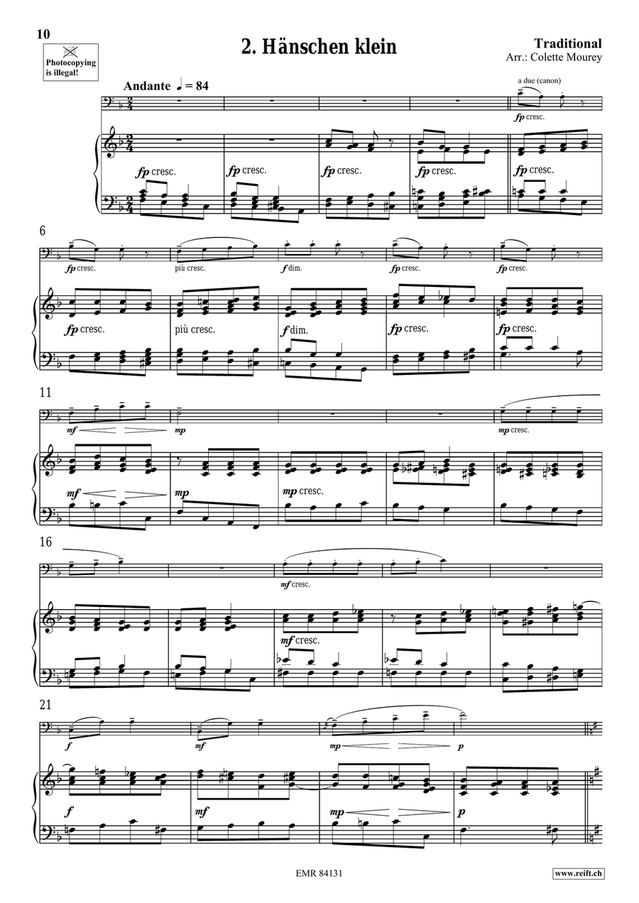 Folk Songs From Deutschland Organ scores gallery preview page 6