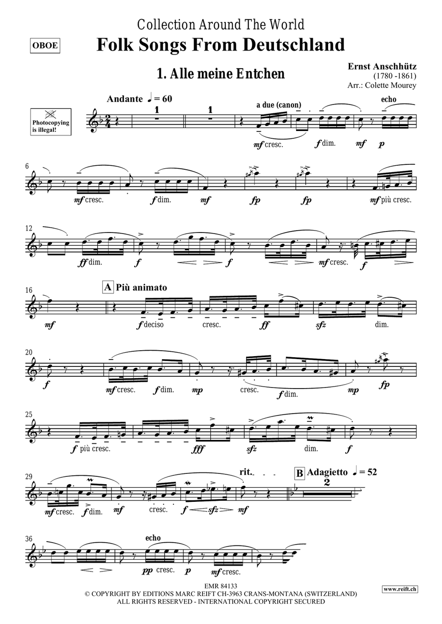 Folk Songs From Deutschland Organ scores gallery preview page 3