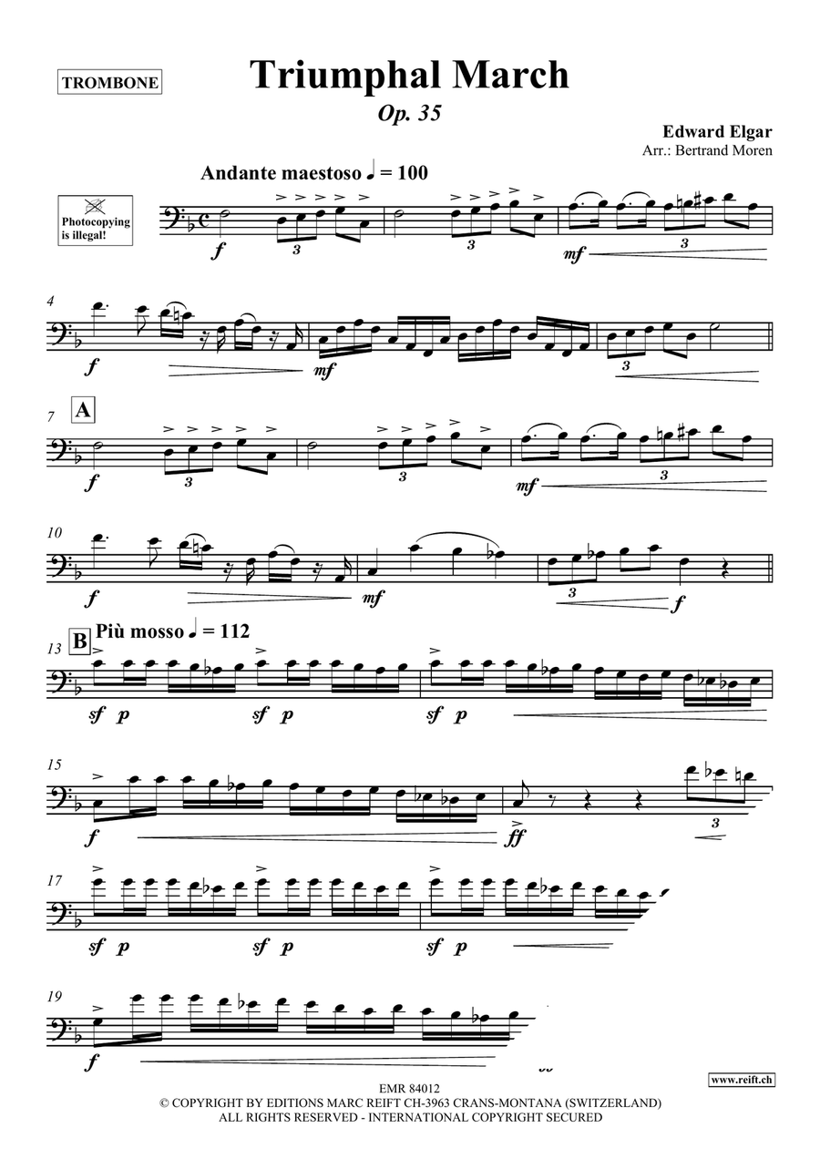 Triumphal March Triumphal March Piano Accompaniment scores gallery preview page 3