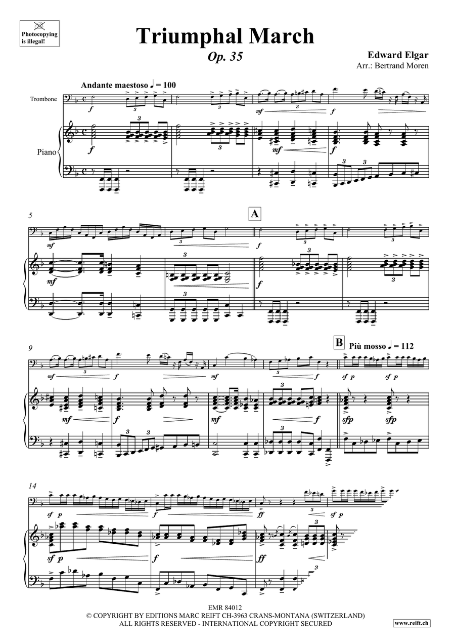 Triumphal March Triumphal March Piano Accompaniment scores gallery preview page 4
