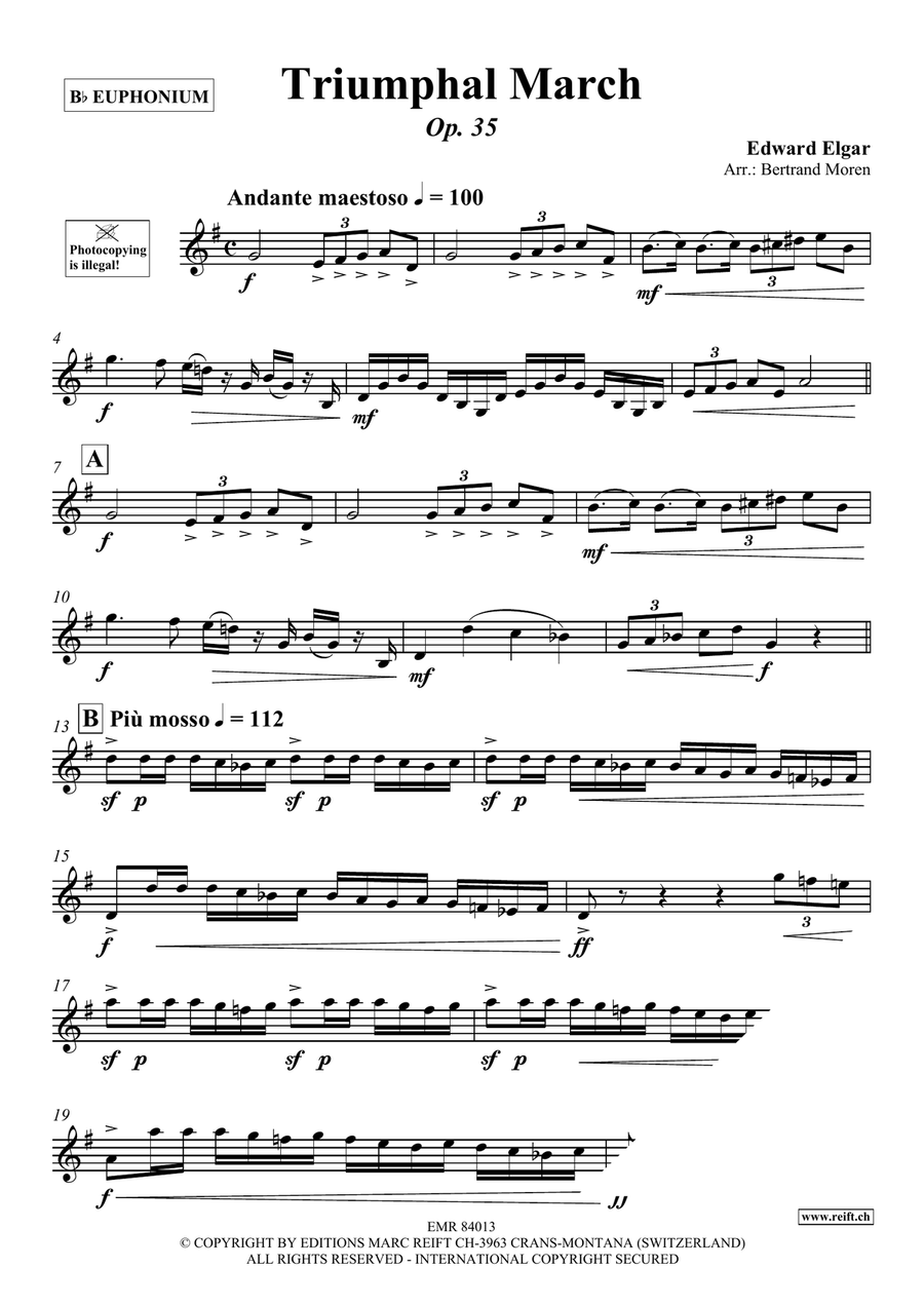 Triumphal March Triumphal March Euphonium scores gallery preview page 3