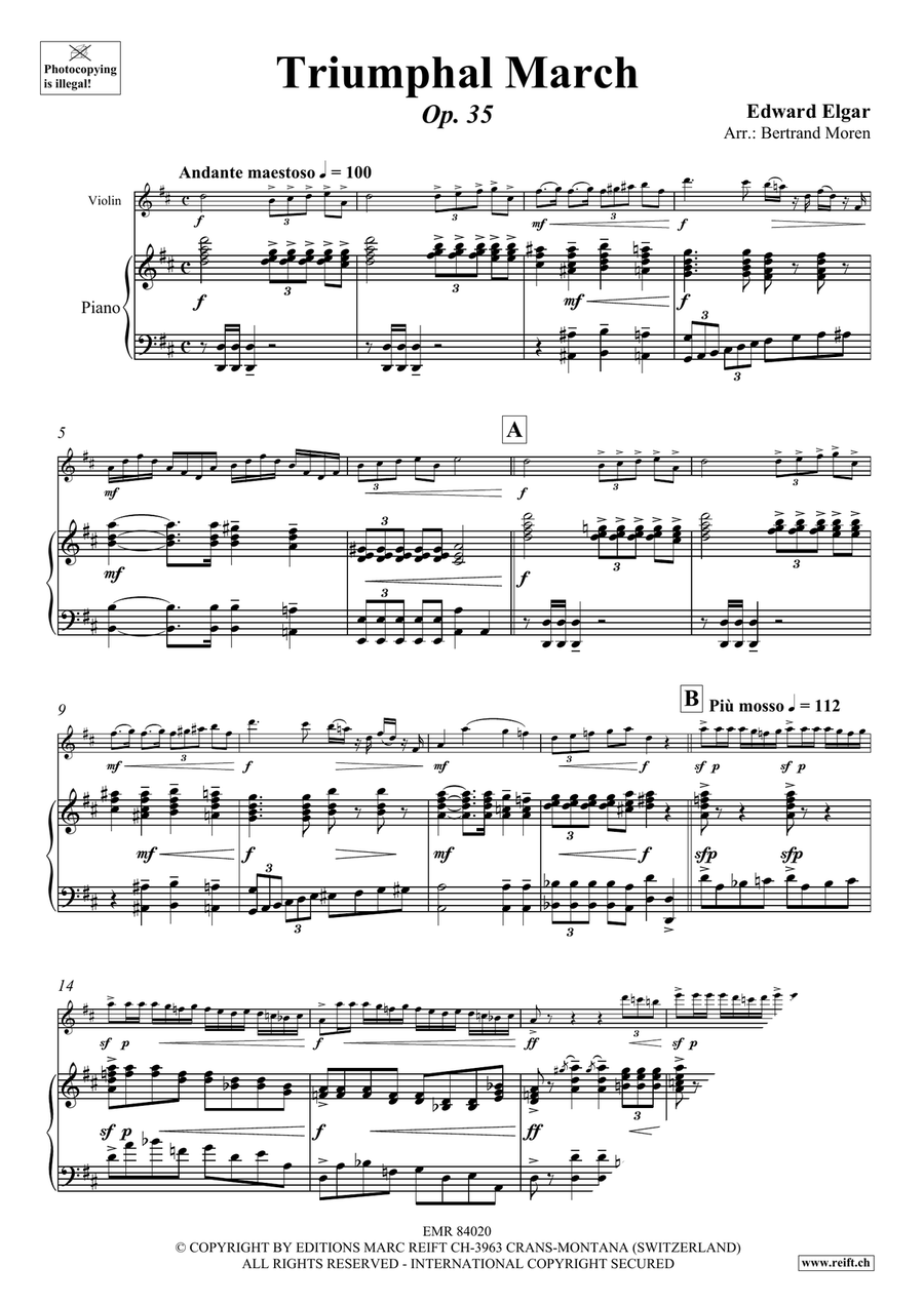Triumphal March Triumphal March Violin Solo scores gallery preview page 4