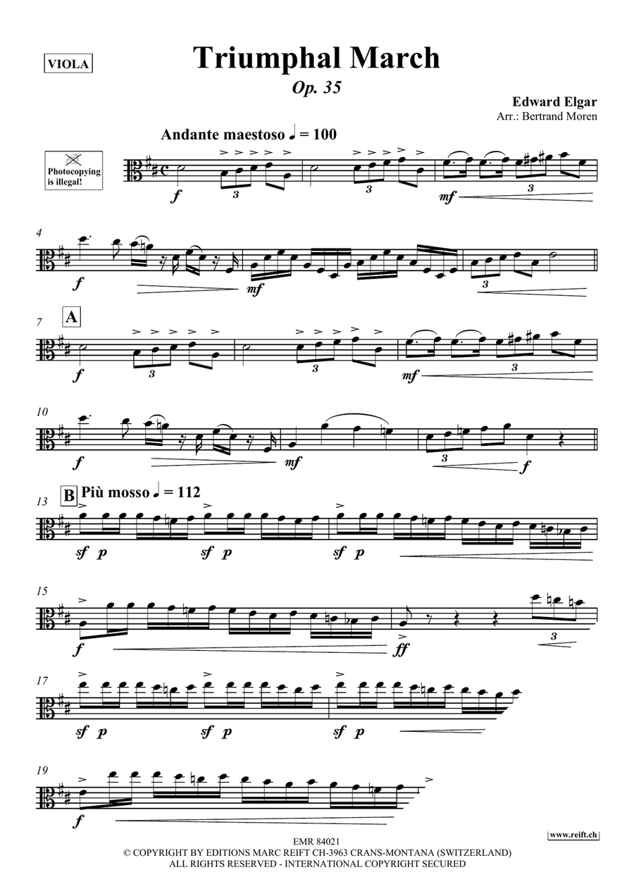 Triumphal March Triumphal March Piano Accompaniment scores gallery preview page 3