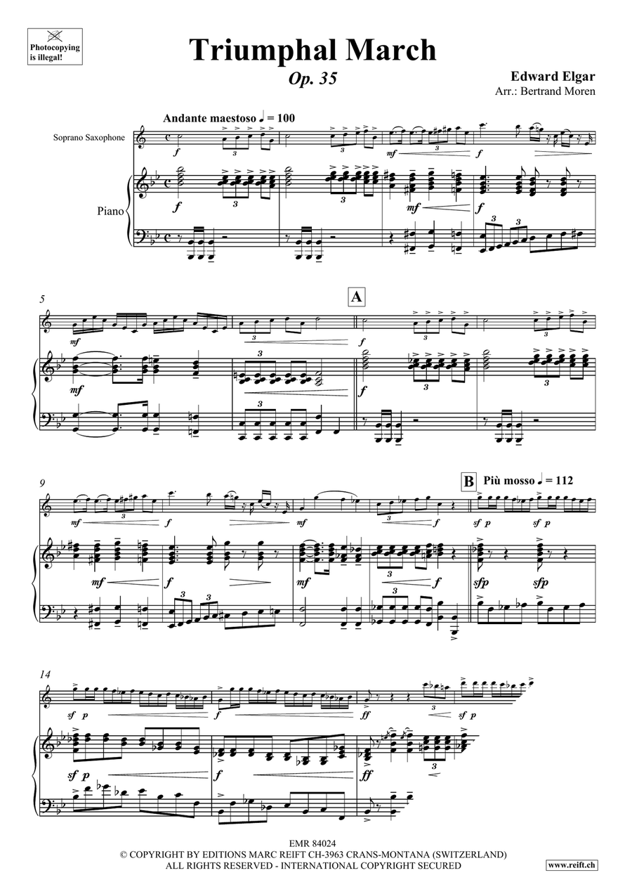Triumphal March Triumphal March Soprano Saxophone scores gallery preview page 4