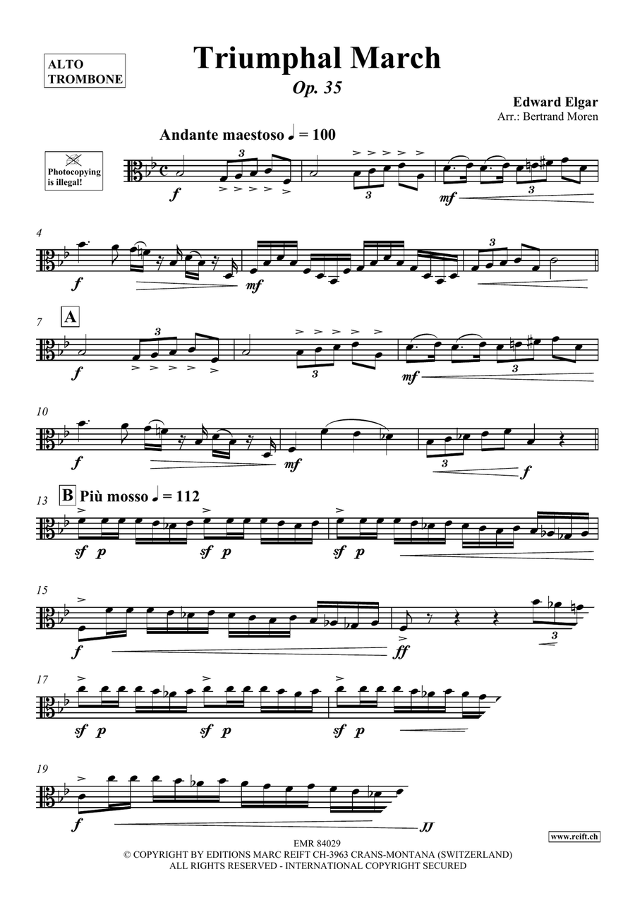Triumphal March Triumphal March Piano Accompaniment scores gallery preview page 3