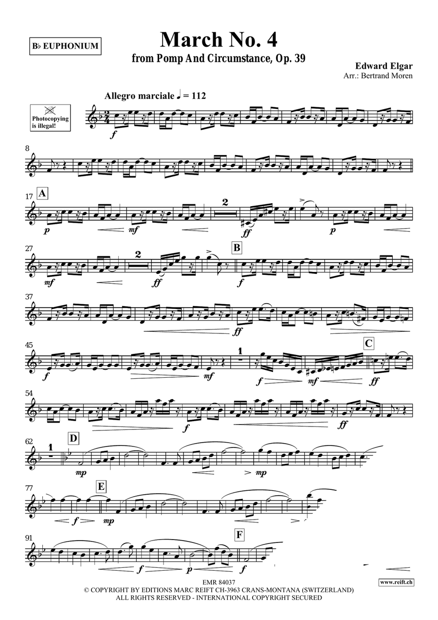 March No. 4 March No. 4 Euphonium scores gallery preview page 3