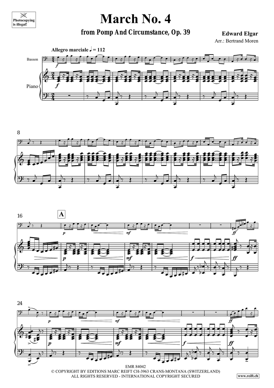 March No. 4 March No. 4 Bassoon Solo scores gallery preview page 4