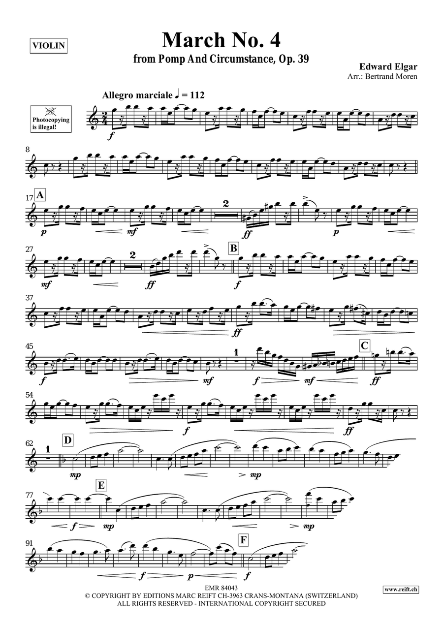 March No. 4 March No. 4 Violin Solo scores gallery preview page 3