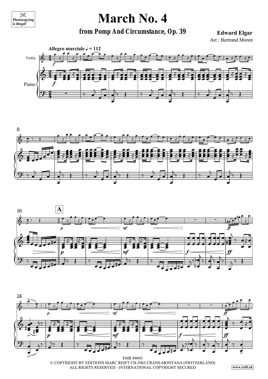 March No. 4 March No. 4 Violin Solo scores gallery preview page 4
