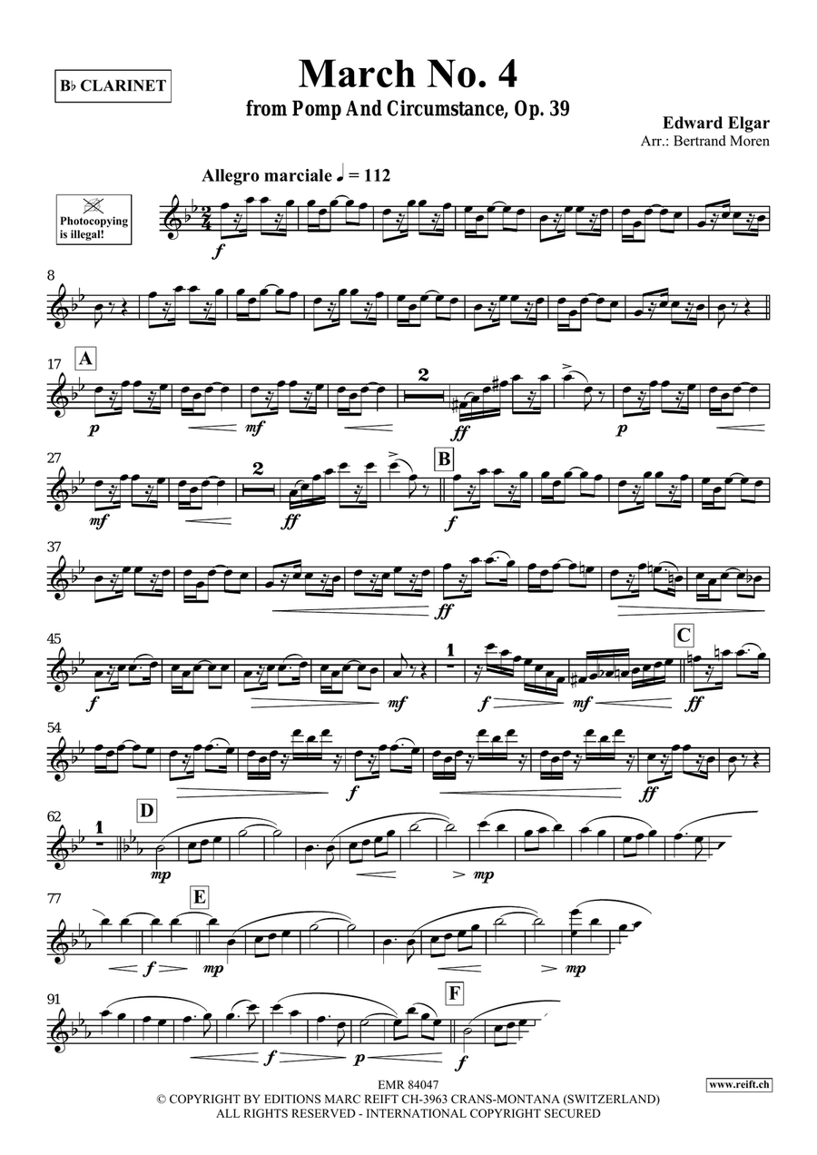 March No. 4 March No. 4 Clarinet Solo scores gallery preview page 3