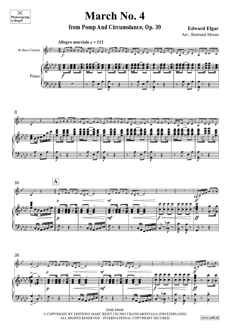 March No. 4 March No. 4 Bass Clarinet scores gallery preview page 4