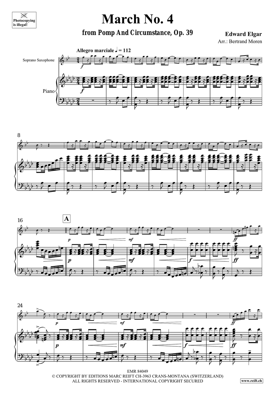 March No. 4 March No. 4 Soprano Saxophone scores gallery preview page 4