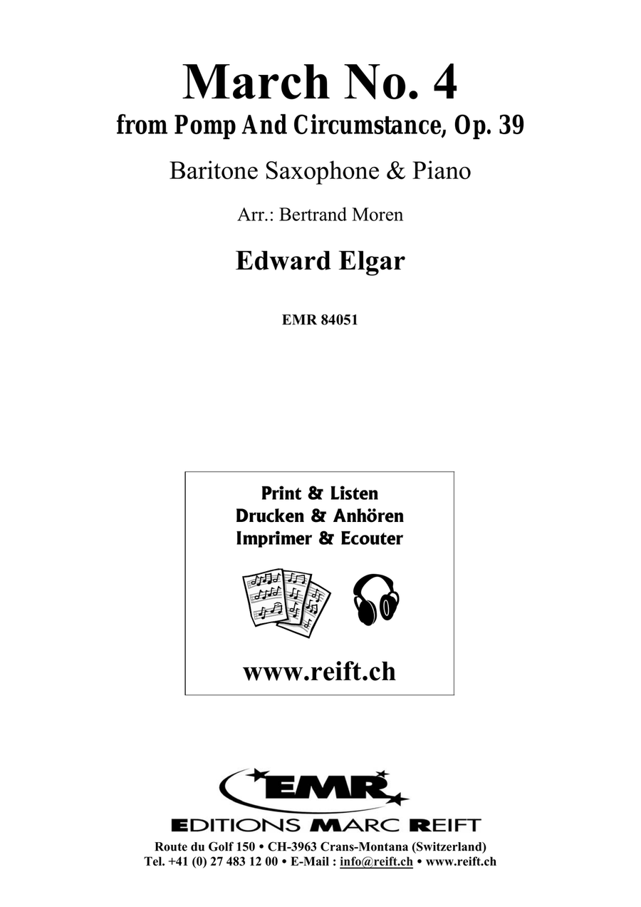 March No. 4 March No. 4 Baritone Saxophone scores gallery preview page 2