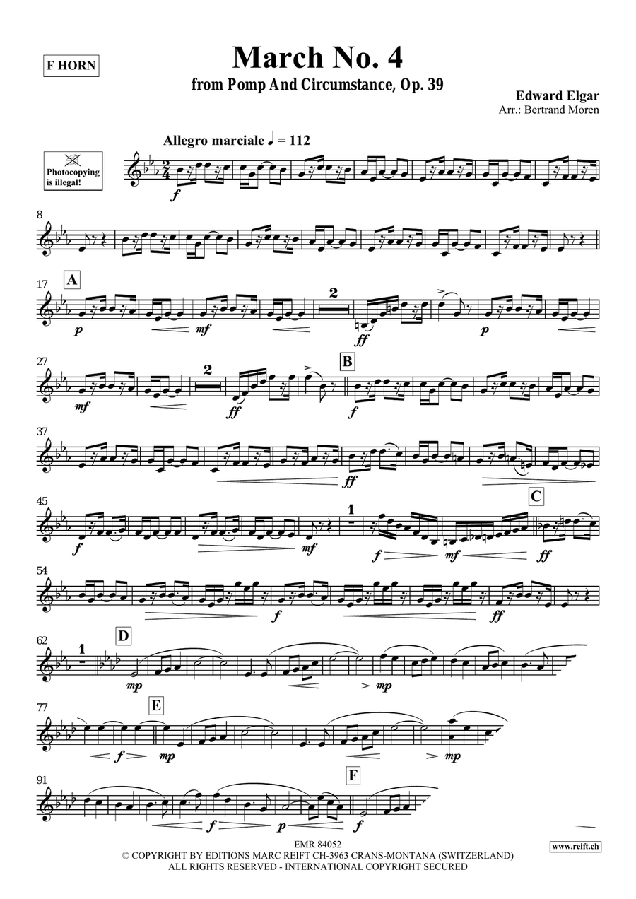 March No. 4 March No. 4 Horn scores gallery preview page 3