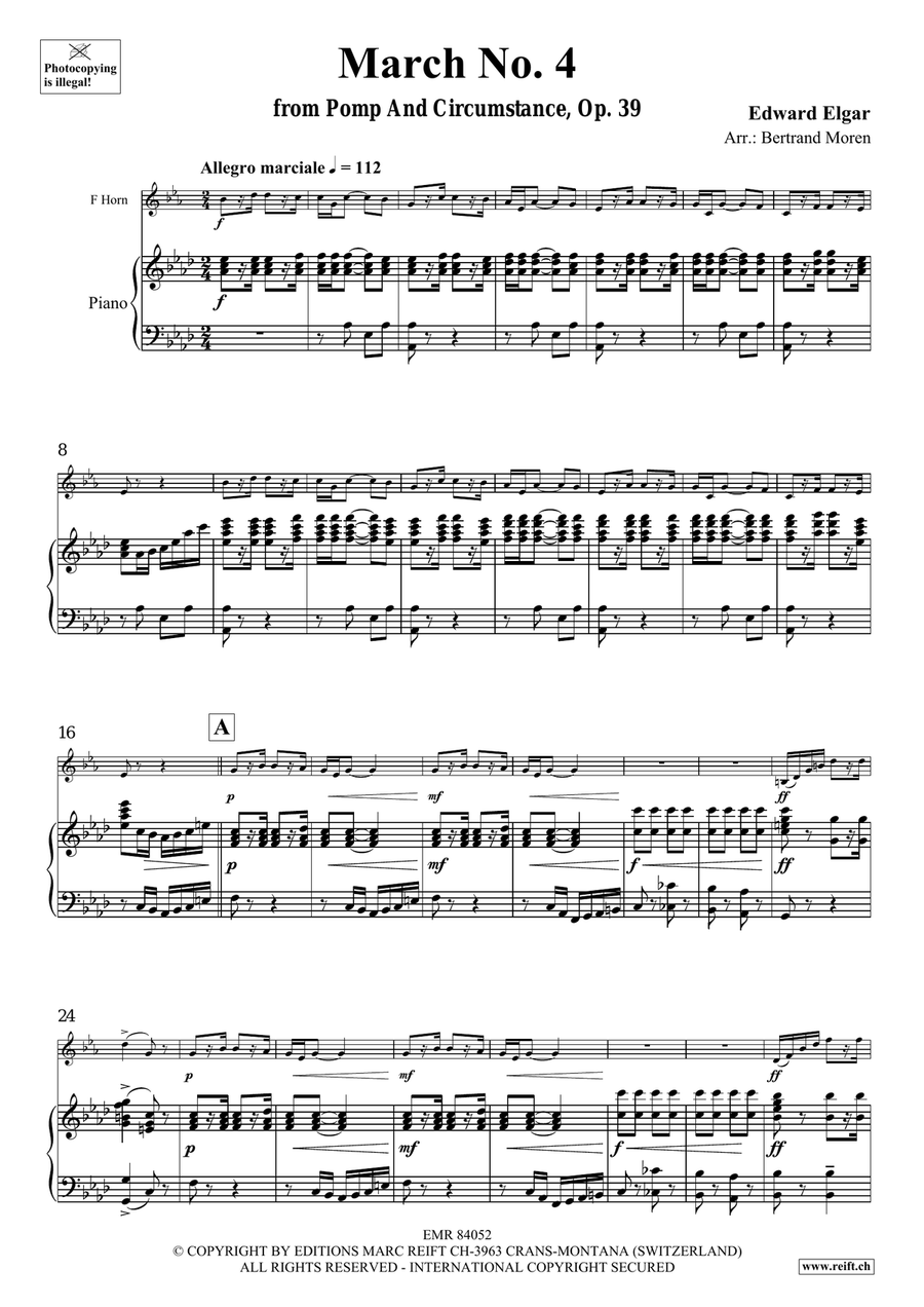 March No. 4 March No. 4 Horn scores gallery preview page 4