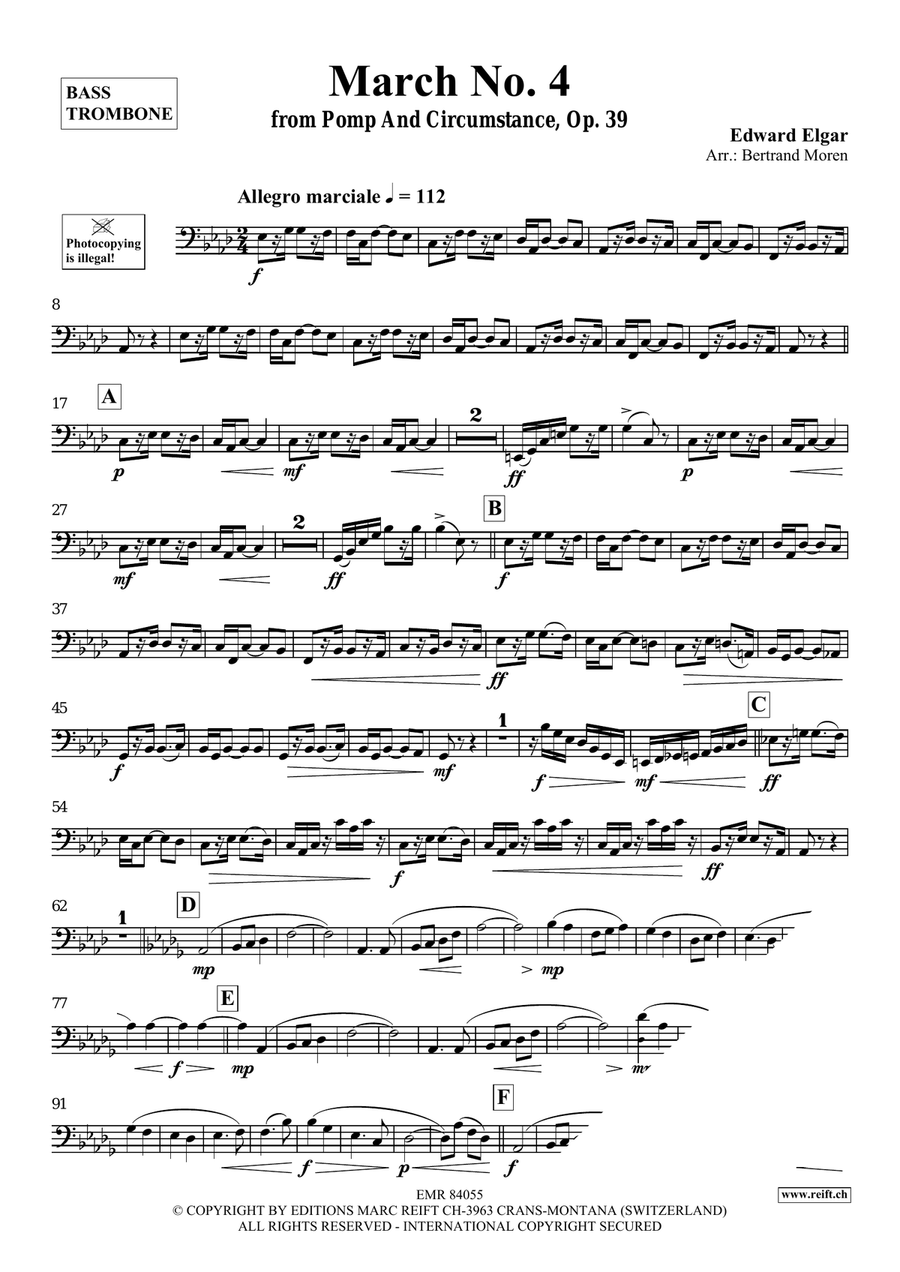 March No. 4 March No. 4 Bass Trombone scores gallery preview page 3