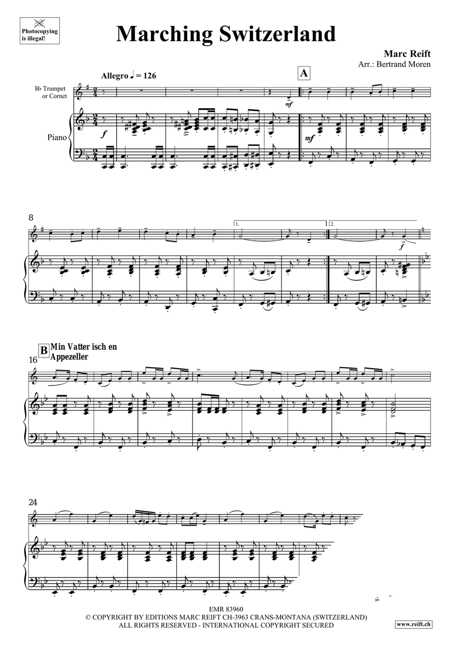 Marching Switzerland Marching Switzerland Cornet scores gallery preview page 5