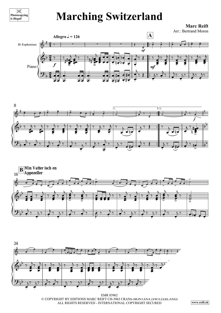 Marching Switzerland Marching Switzerland Euphonium scores gallery preview page 5