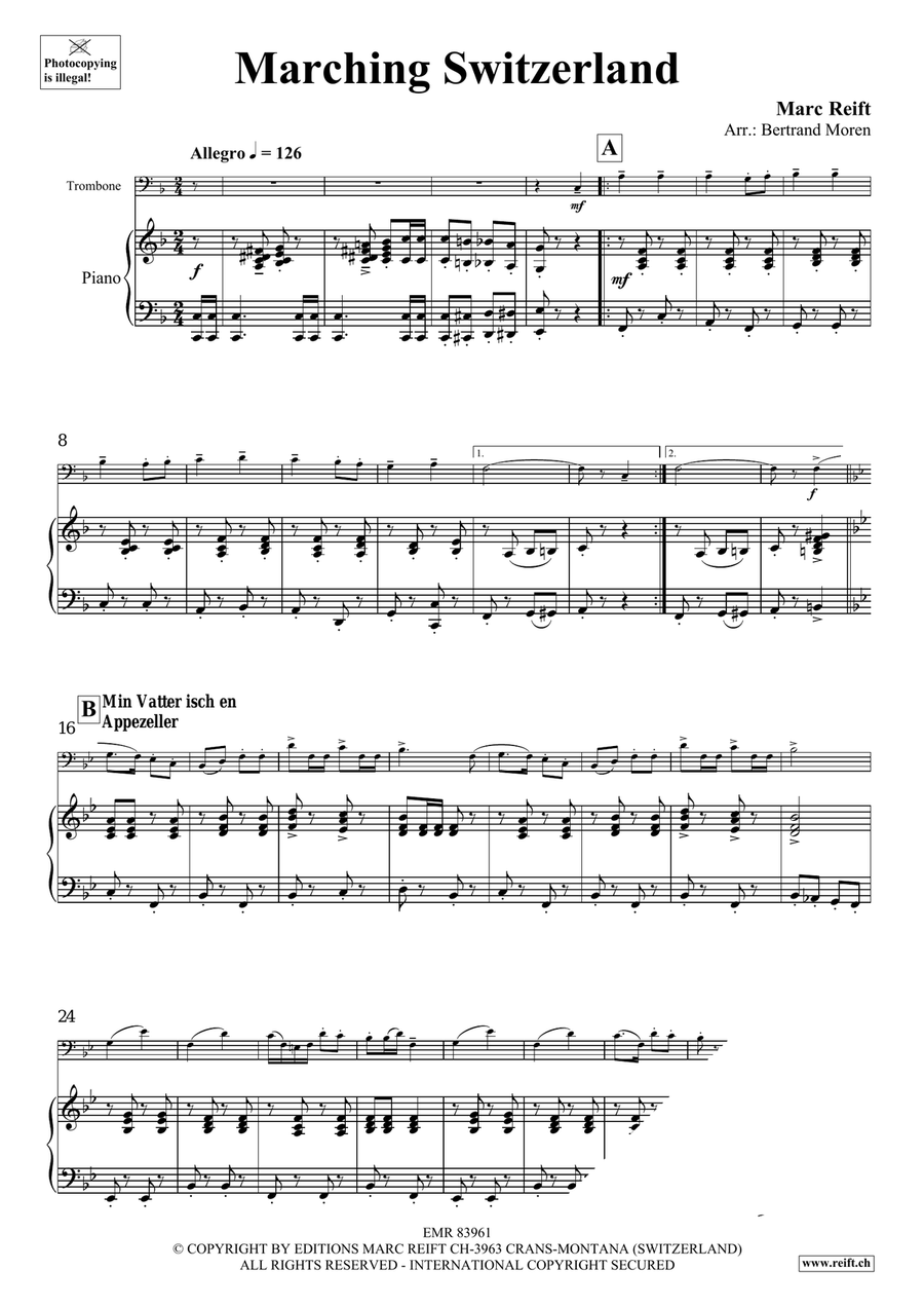 Marching Switzerland Marching Switzerland Piano Accompaniment scores gallery preview page 5