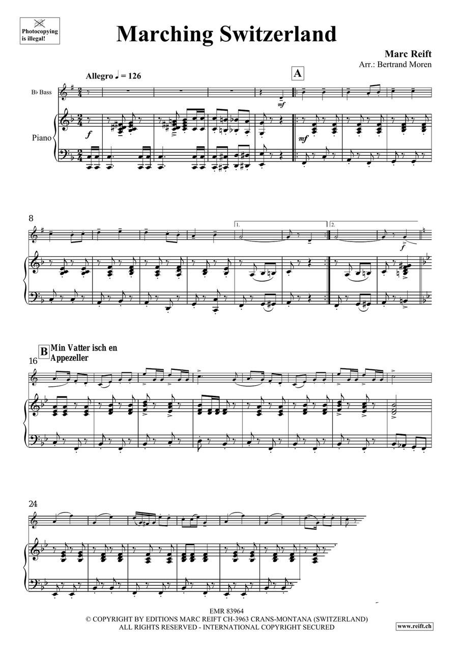 Marching Switzerland Marching Switzerland Voice Solo scores gallery preview page 5