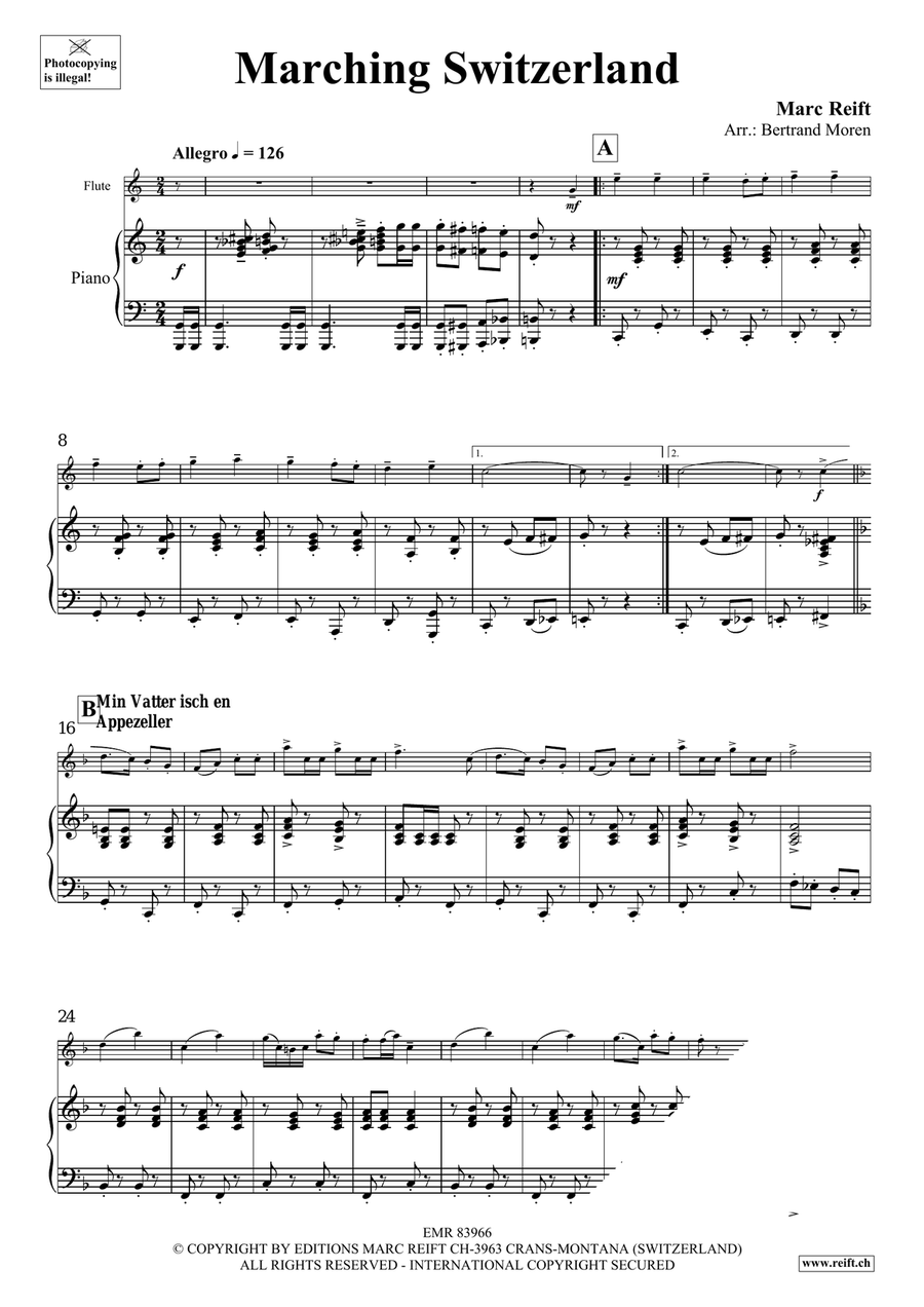 Marching Switzerland Marching Switzerland Flute Solo scores gallery preview page 5